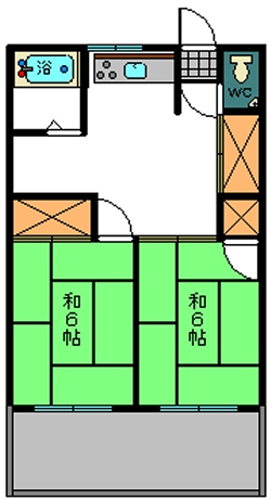 国見コーポの間取り