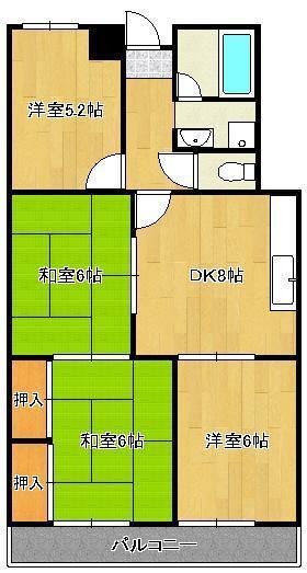 サンシティ三萩野の間取り