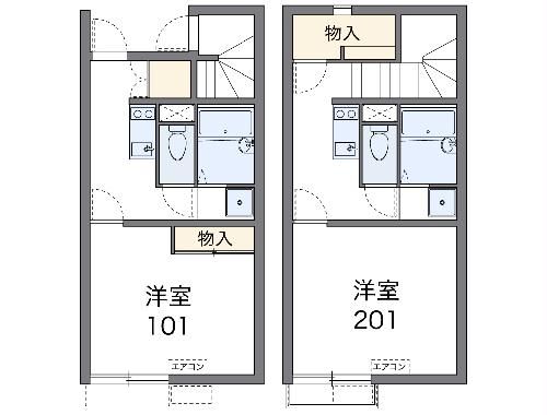 名古屋市南区星宮町のアパートの間取り