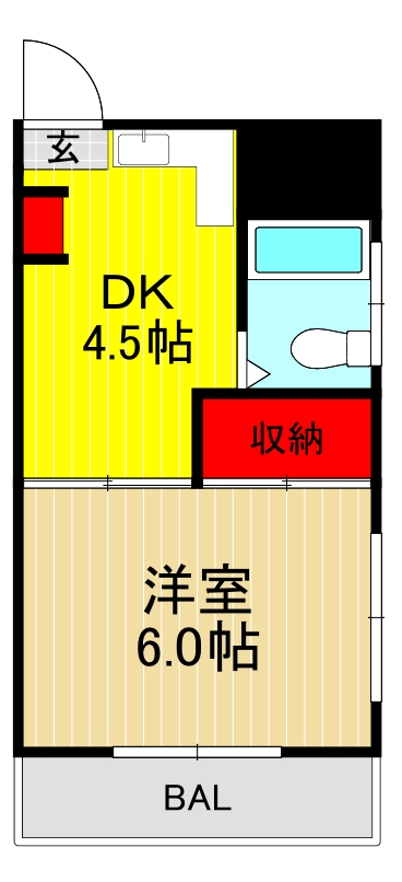 戸田市中町のマンションの間取り