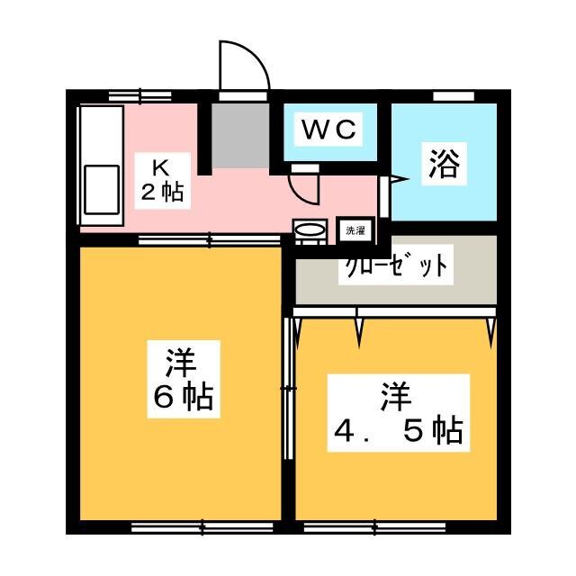 こばとハイツの間取り