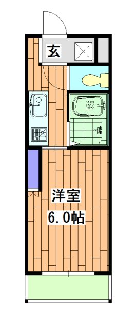 京都市右京区太秦奥殿町のマンションの間取り