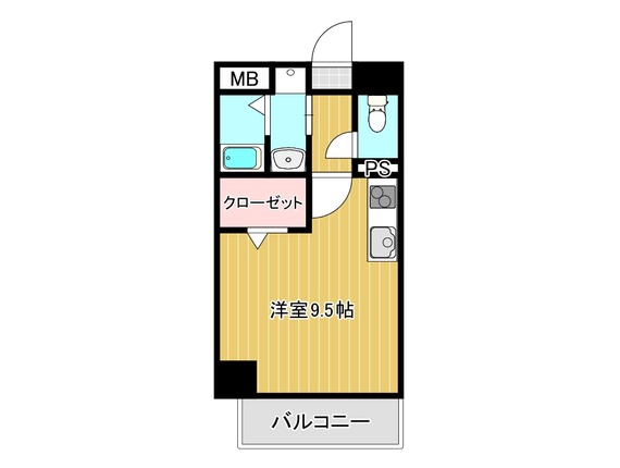 熊本市中央区世安のマンションの間取り