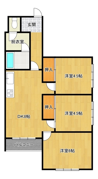 Ｆｌａｔｓ　芙庵（フラッツファン）の間取り