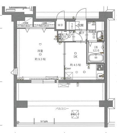 福岡市博多区東比恵のマンションの間取り