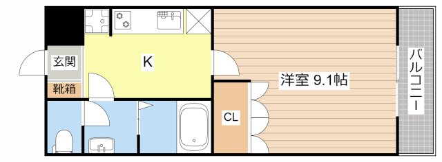 プランドール紫香楽の間取り