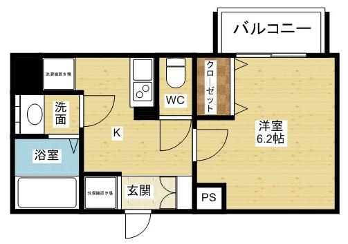 大阪市東淀川区西淡路のマンションの間取り