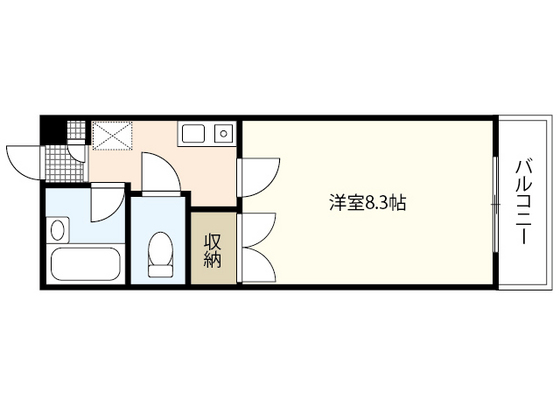 広島市南区宇品御幸のマンションの間取り