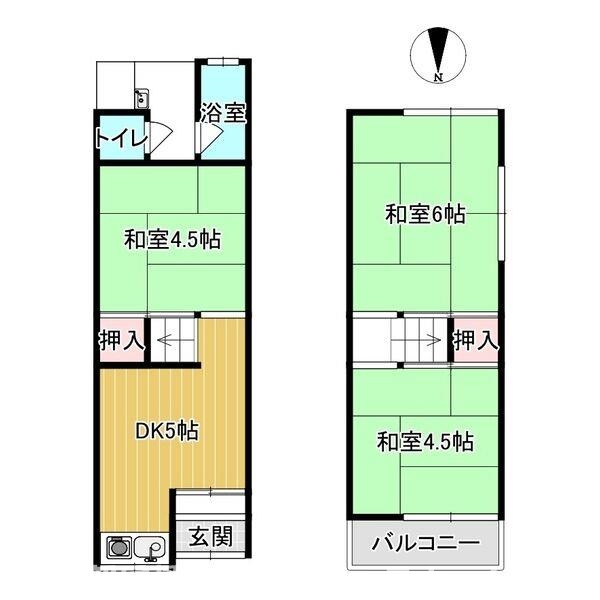 【田口1丁目テラスの間取り】