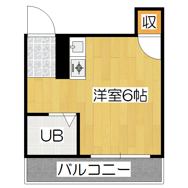 京都市上京区畠山町のマンションの間取り