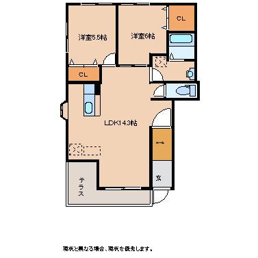 シャルム小野Ａの間取り