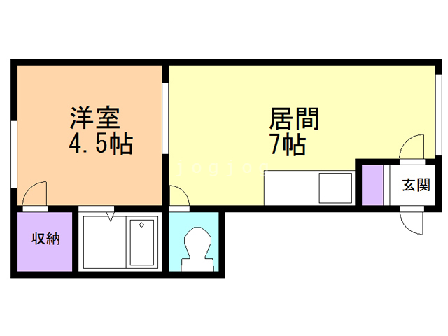 【札幌市中央区南二十条西のマンションの間取り】