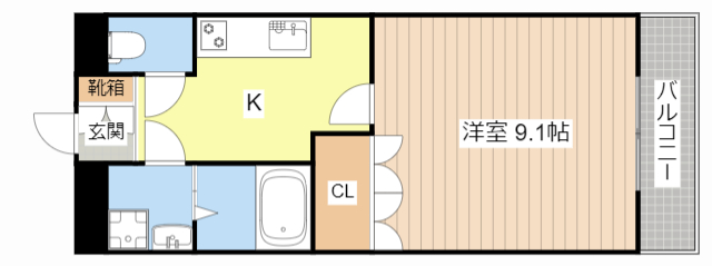 パークヒルズ・Ｂの間取り