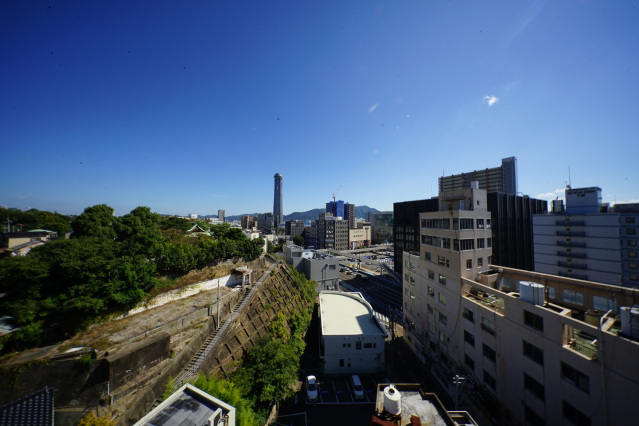 【下関市竹崎町のマンションのバルコニー】