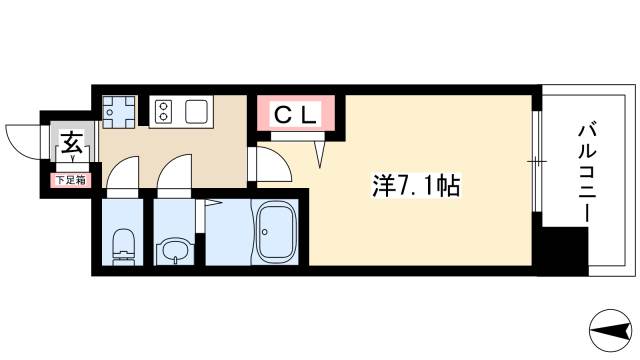 プレサンスTHE栄の間取り