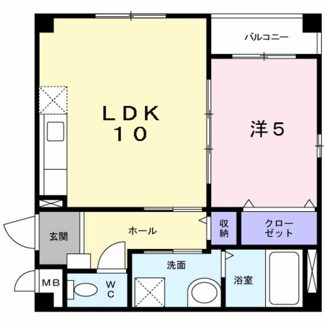 【堺市堺区西湊町のマンションの間取り】