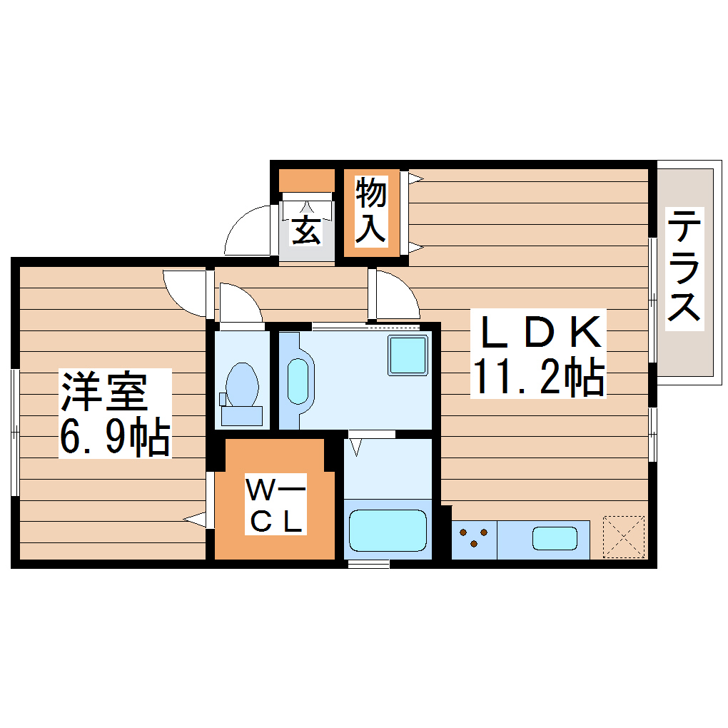 ラフィネ　リジェールの間取り