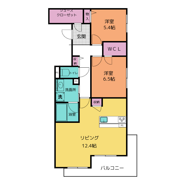 ［新築］シャーメゾンヒルズの間取り