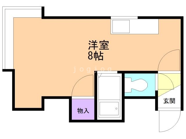 札幌市白石区菊水六条のアパートの間取り