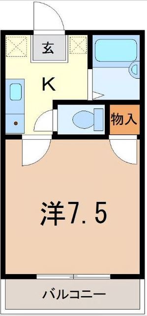 沼津市東原のアパートの間取り