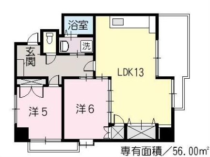 広島市南区出汐のマンションの間取り