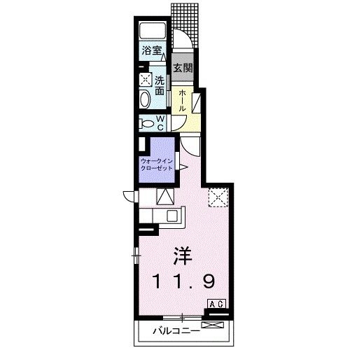 岐阜市柳津町梅松のアパートの間取り