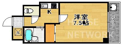 コスモハイツ河原町の間取り