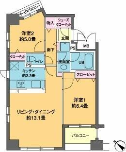 カスタリア茅場町の間取り