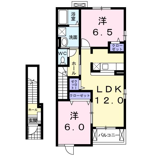 カレントＳ・Ｋ　Ｂの間取り