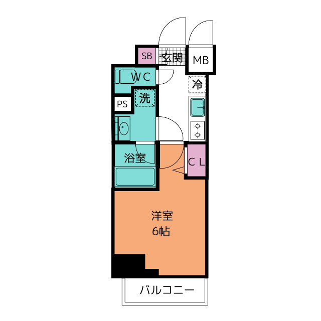 ディアレイシャス東別院の間取り