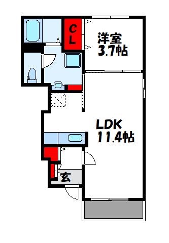 アルバKの間取り