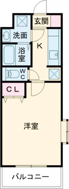 袋井市浅羽のマンションの間取り