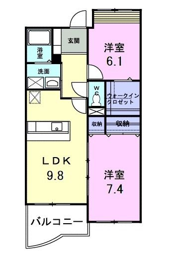 パイン・ヒルズ参番館の間取り