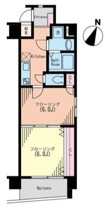 文京区大塚のマンションの間取り