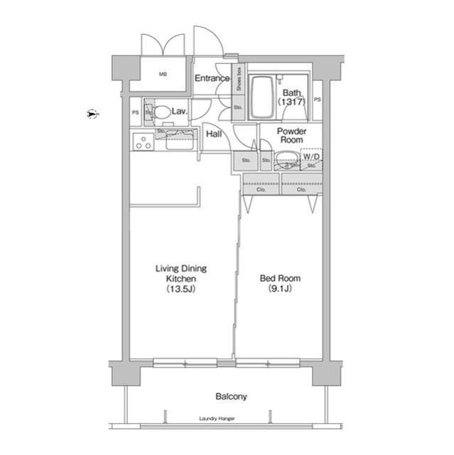 品川区東品川のマンションの間取り