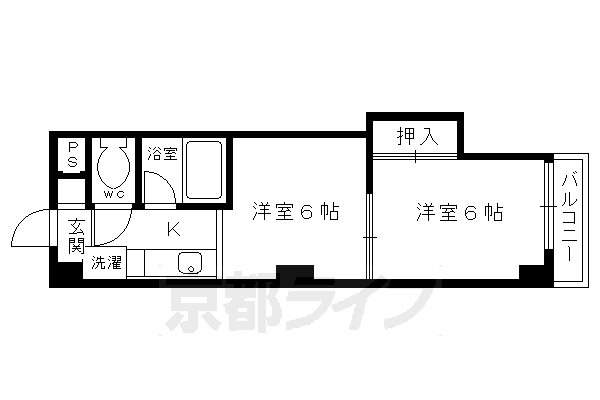 ウエストインコスモの間取り