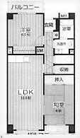 シャローム御影の間取り