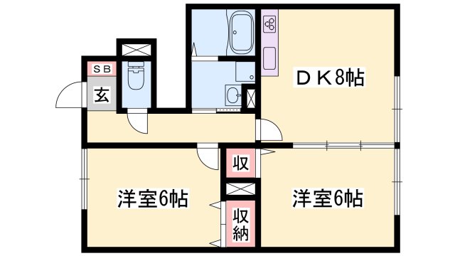 サニーコート御立の間取り