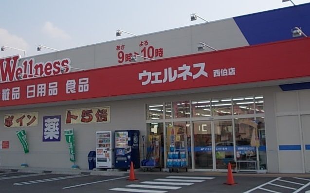 ドラックストア　ウェルネス西伯店（ドラッグストア）まで850m