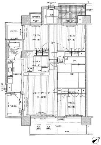 サーパス酒々井駅前の間取り