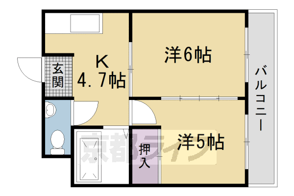 中川マンションの間取り写真