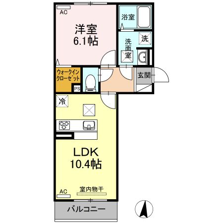 クローリスAの間取り写真