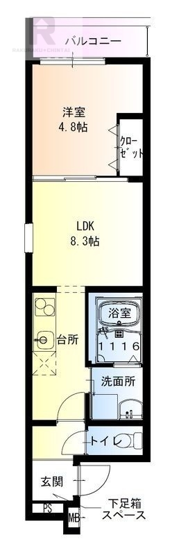 フジパレス八戸ノ里III番館の間取り写真