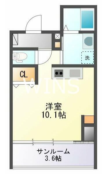 ＪＲ鹿児島本線 香椎駅 徒歩2分 10階建 築11年の間取り写真