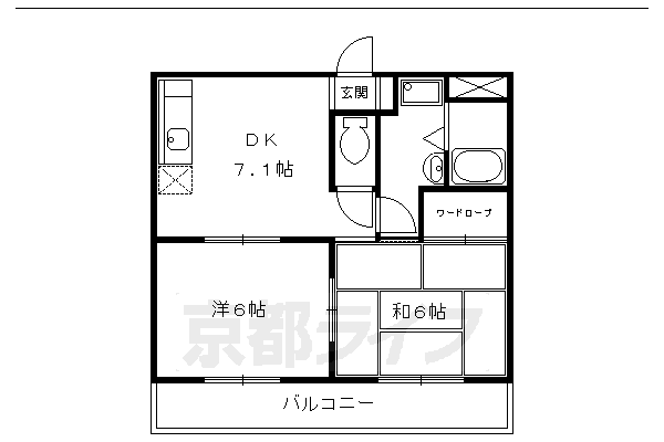 上阿達谷口マンションの間取り写真