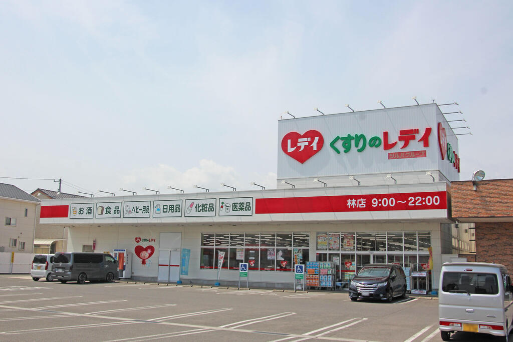 ドラックストア　くすりのレデイ林店（ドラッグストア）まで1024m
