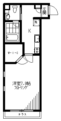 世田谷区松原のマンションの間取り