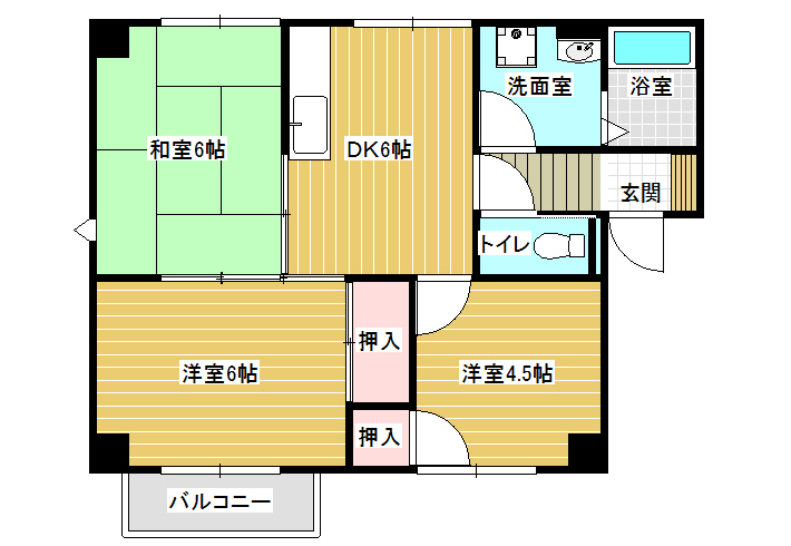 ヴィラサンシャインの間取り