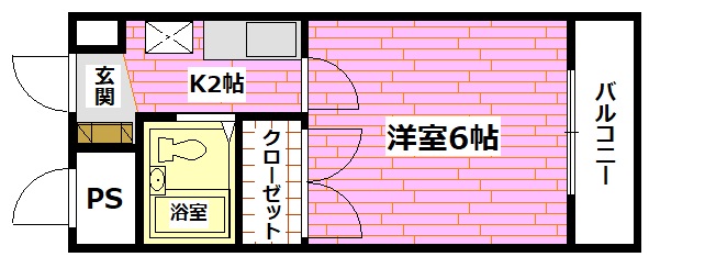 安芸郡府中町柳ケ丘のマンションの間取り