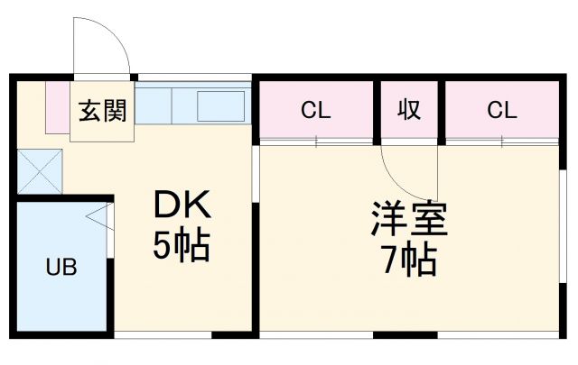 【コーポカトウ１号館の間取り】